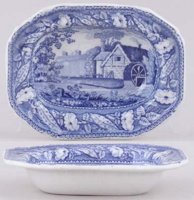 Toy Dish Abbey Mill c1825